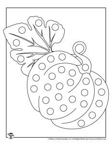 Fall dot marker coloring pages woo jr kids activities childrens publishing