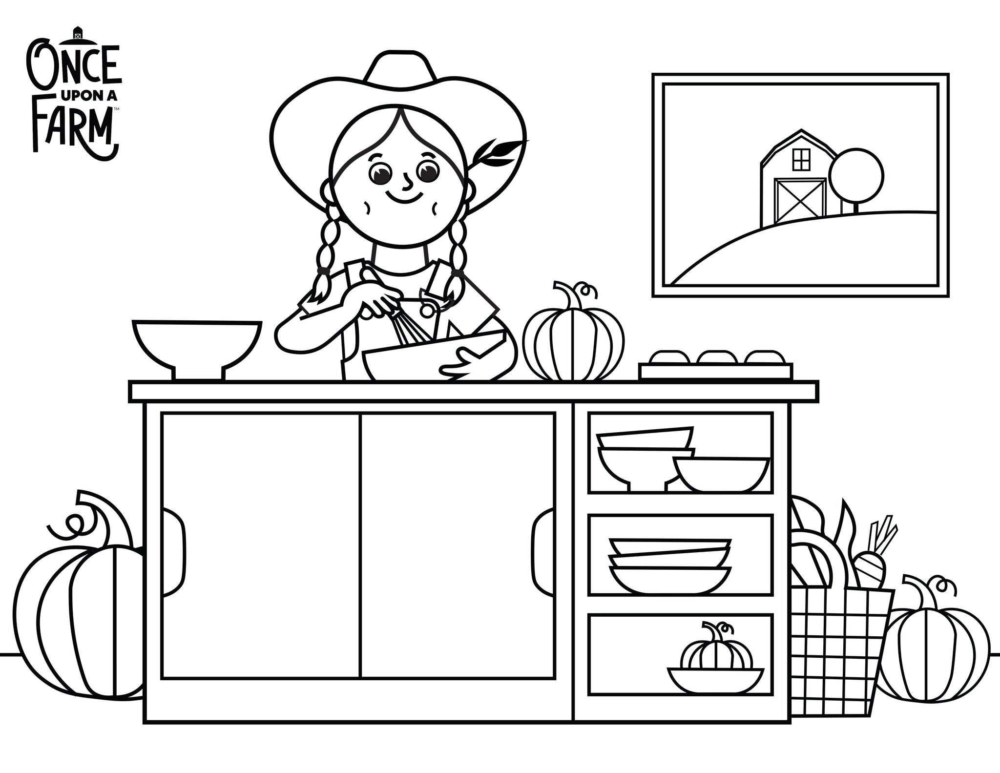 Coloring pages for fall on the farm â once upon a farm