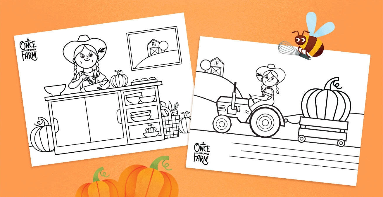 Coloring pages for fall on the farm â once upon a farm