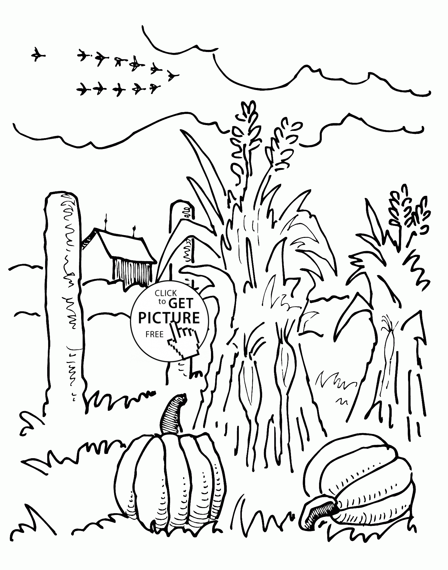 Farm and autumn coloring pages for kids seasons printables free