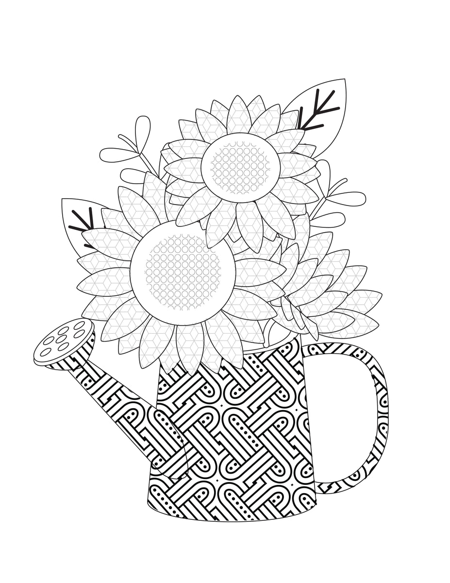 Flower coloring pages for adults and kids pages â freebie finding mom