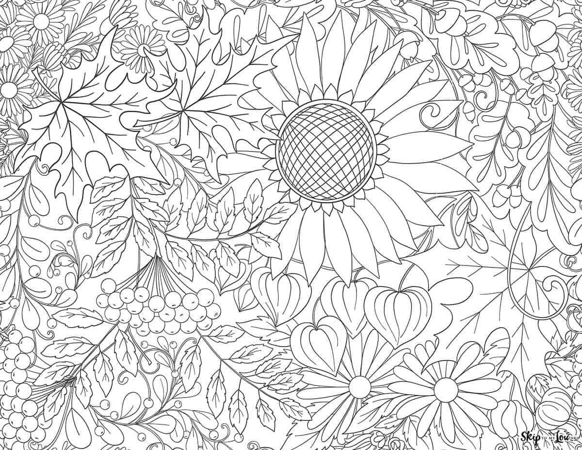 Free printable fall coloring pages skip to my lou