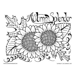 Fall and autumn coloring pages â enjoy the festive season