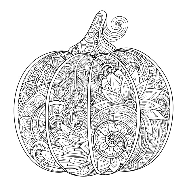 Fall coloring pages for adults