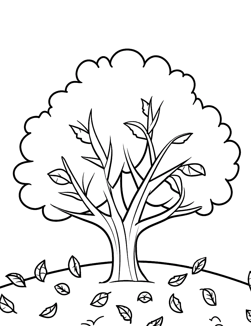 Fall coloring pages free printable sheets