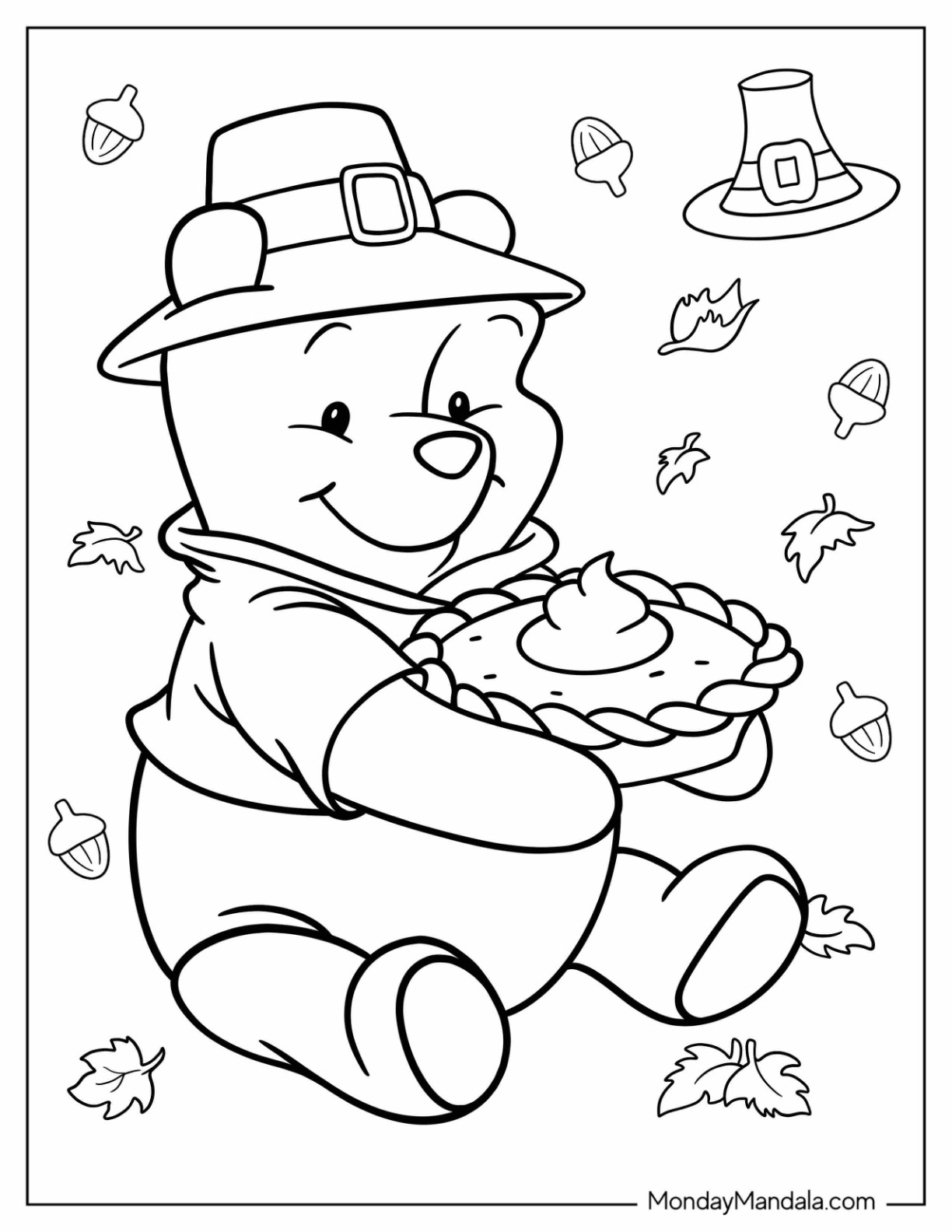 Autumn fall coloring pages free pdf printables