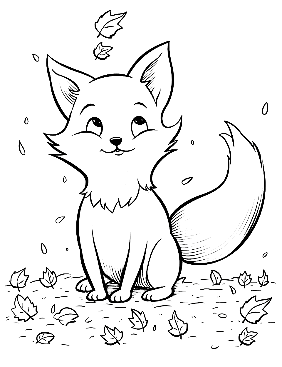 Fox coloring pages free printable sheets