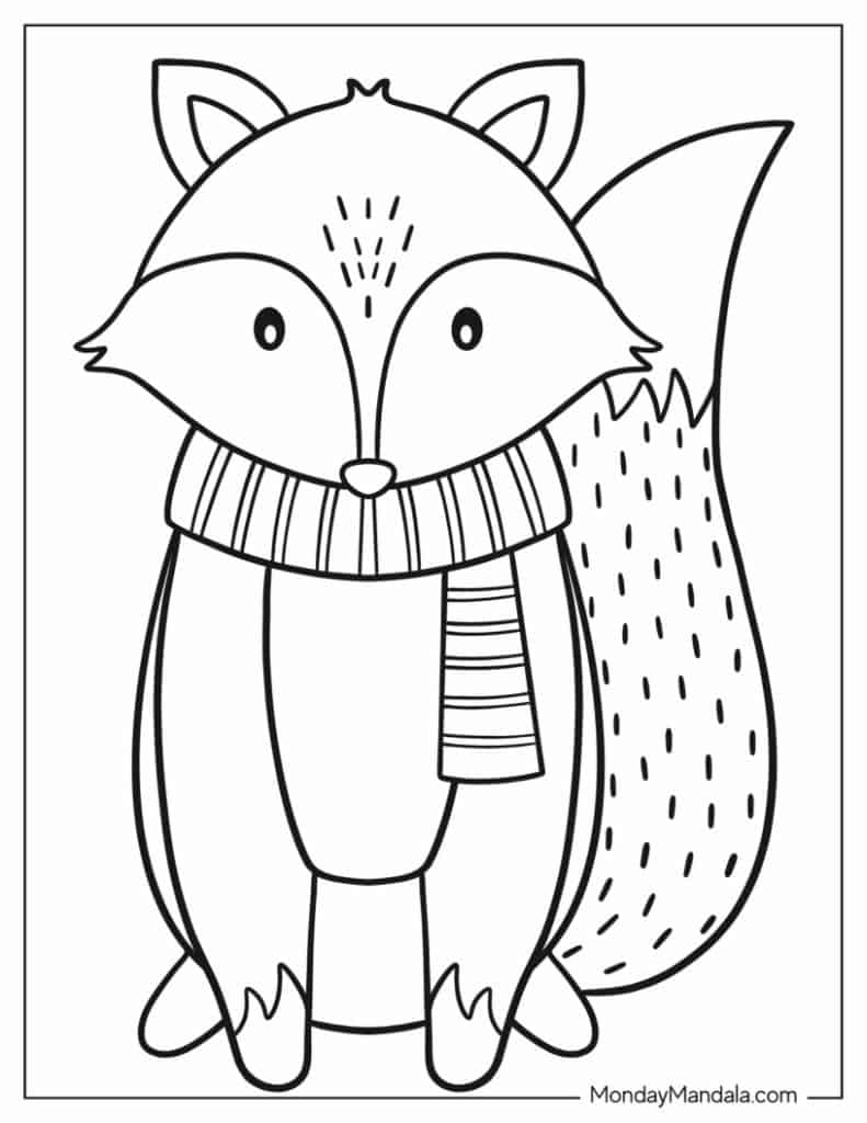 Autumn fall coloring pages free pdf printables