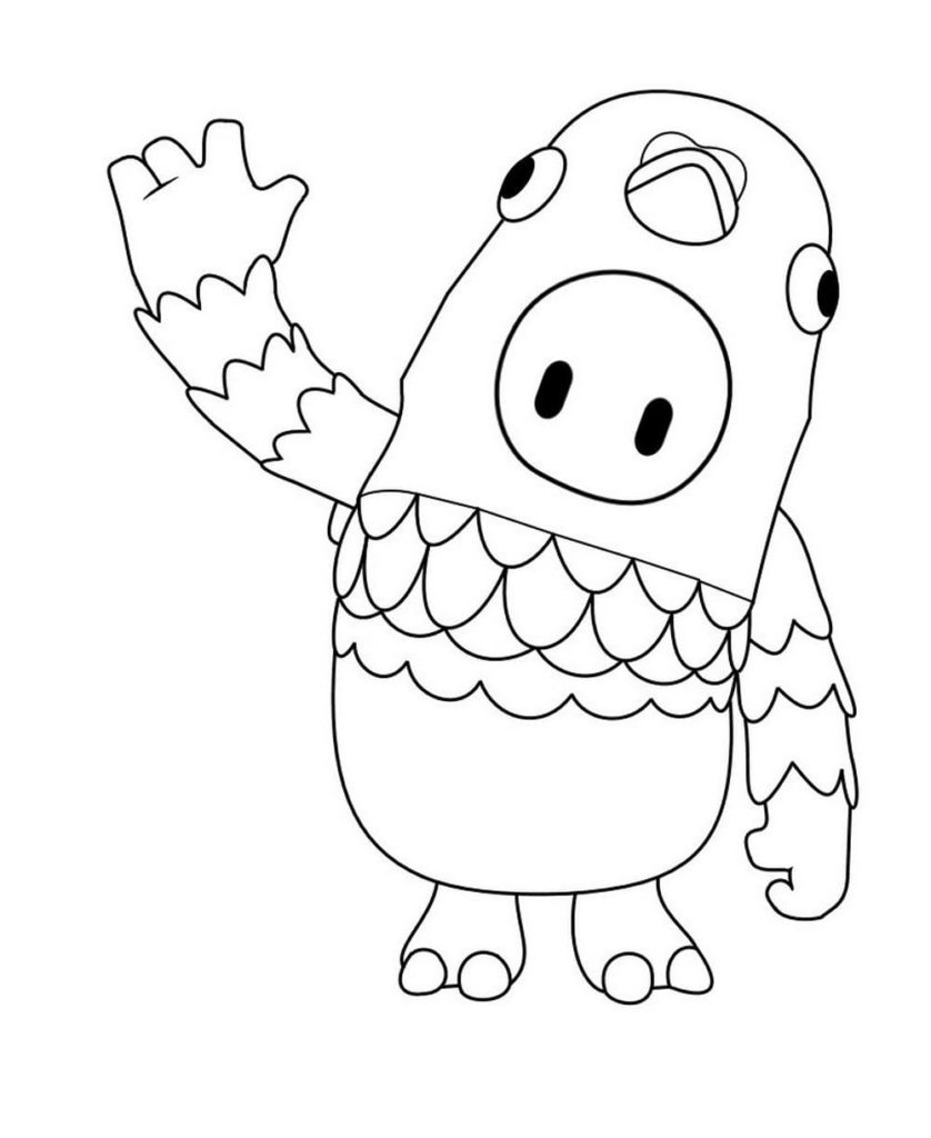 Fall guys coloring pages new images free printable