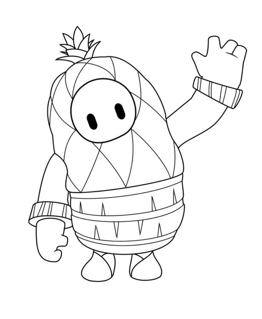 Fall guys coloring pages new images free printable