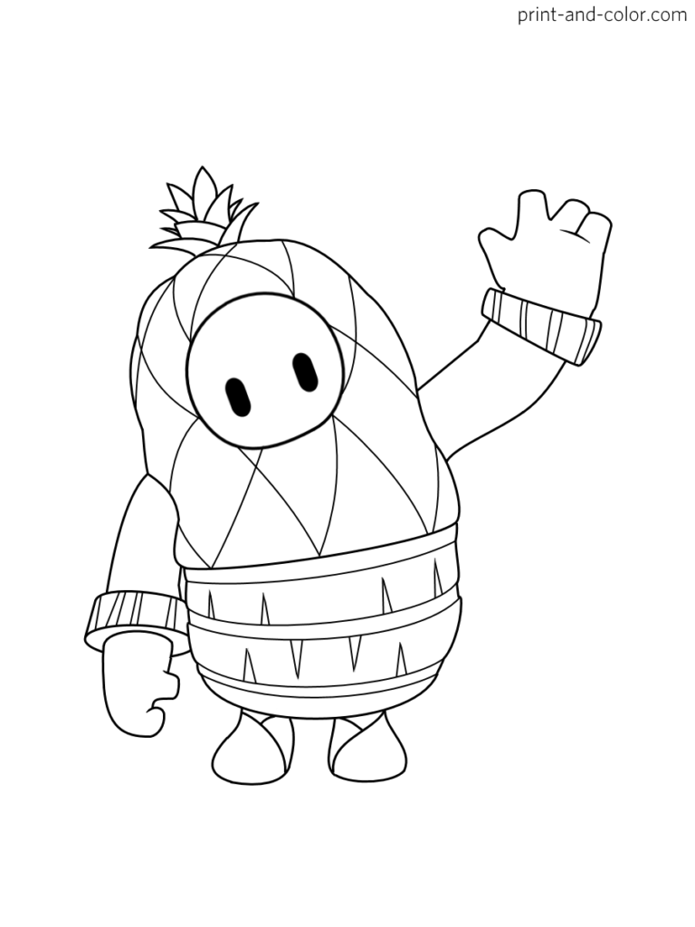 Fall guys coloring pages print and color manga coloring book coloring pages cute drawings