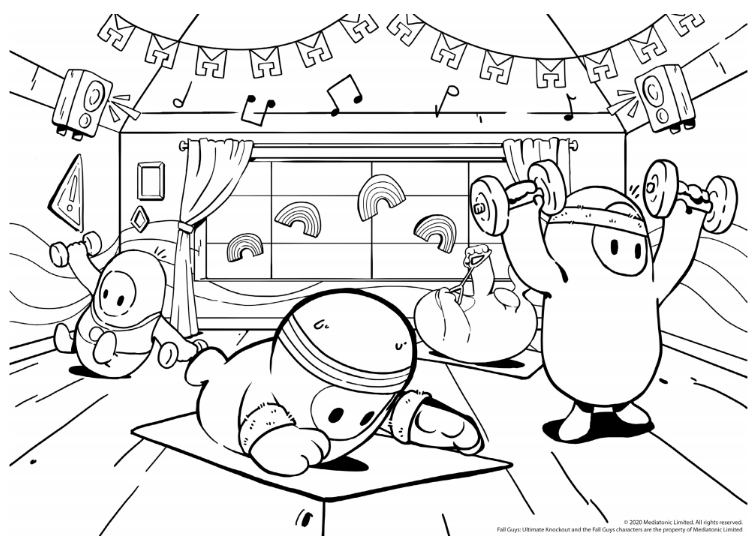 Fall guys on x were happy to announce that there are pages of glorious fall guys artwork to colour in in the free ukie colouring book colourwithukie download it colour it