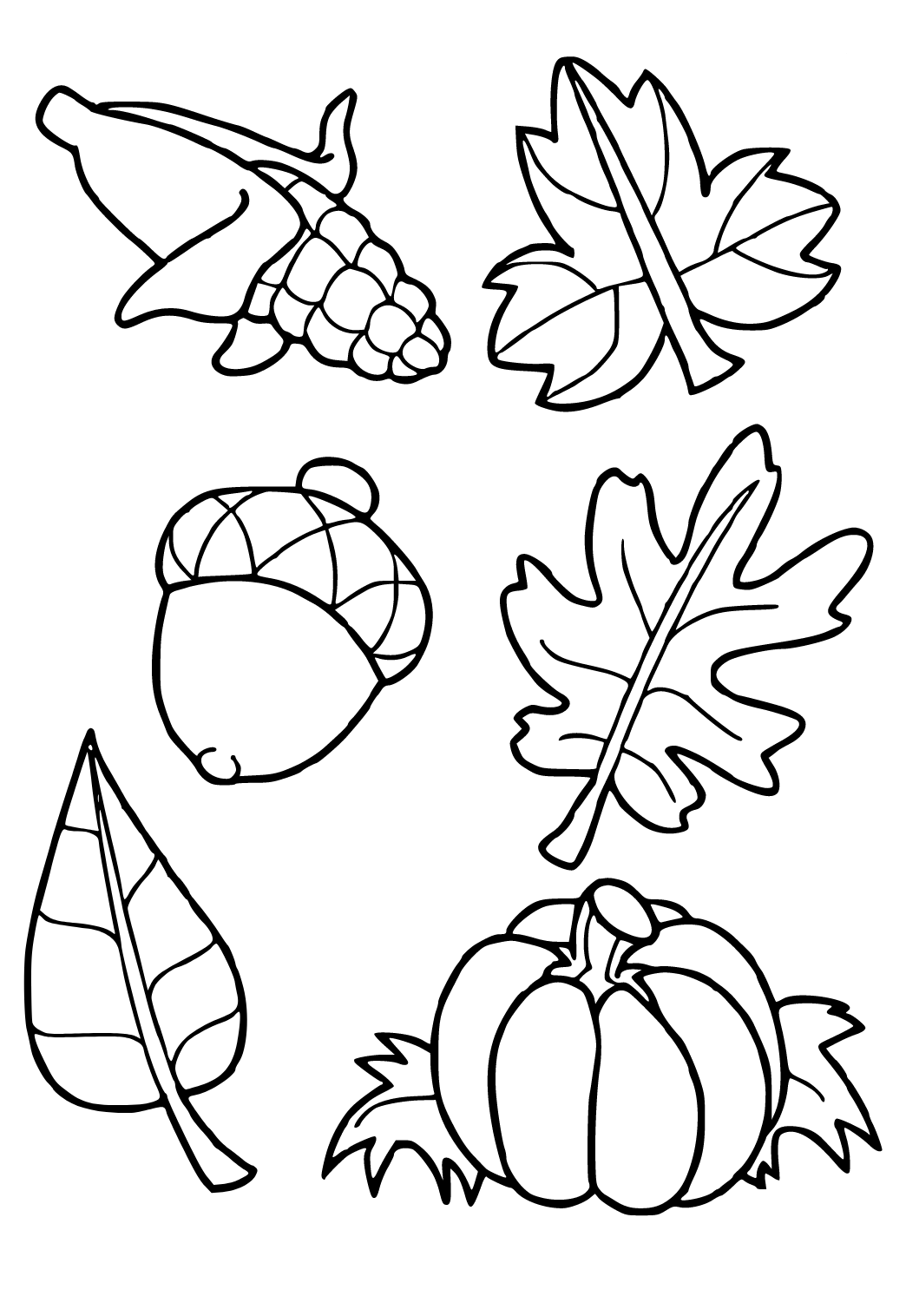 Free printable autumn fall harvest coloring page for adults and kids