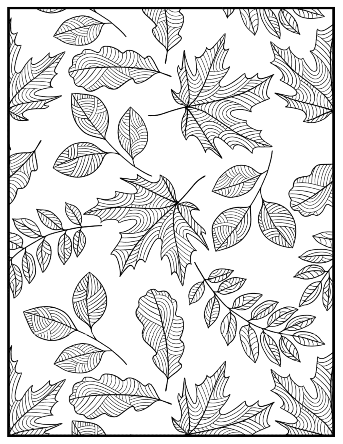 Free printable fall coloring pages