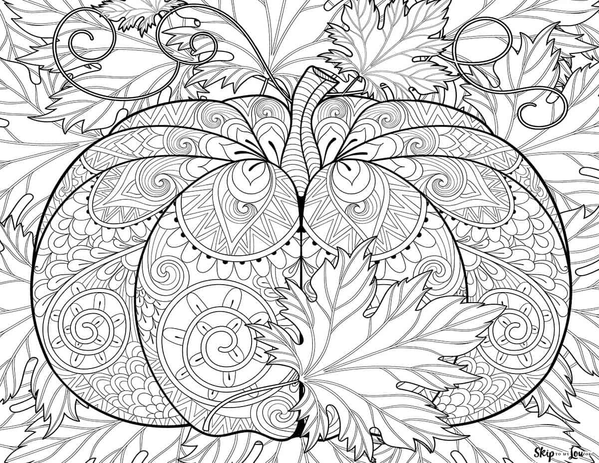 Free printable fall coloring pages skip to my lou