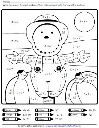 Autumn worksheets math coloring worksheets fall worksheets fall math