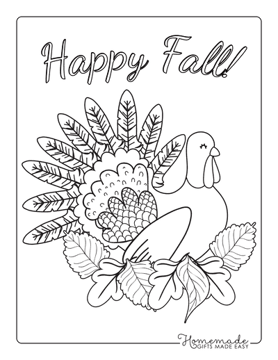 Free printable autumn fall coloring pages