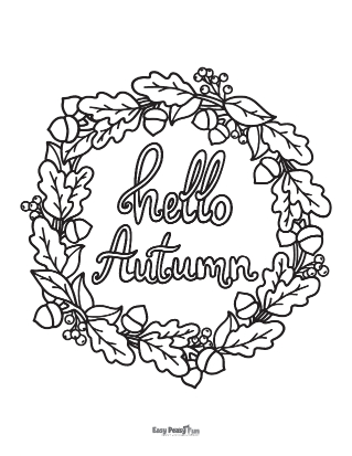 Fall coloring pages