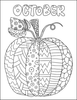 Fall coloring pages august september october november pages