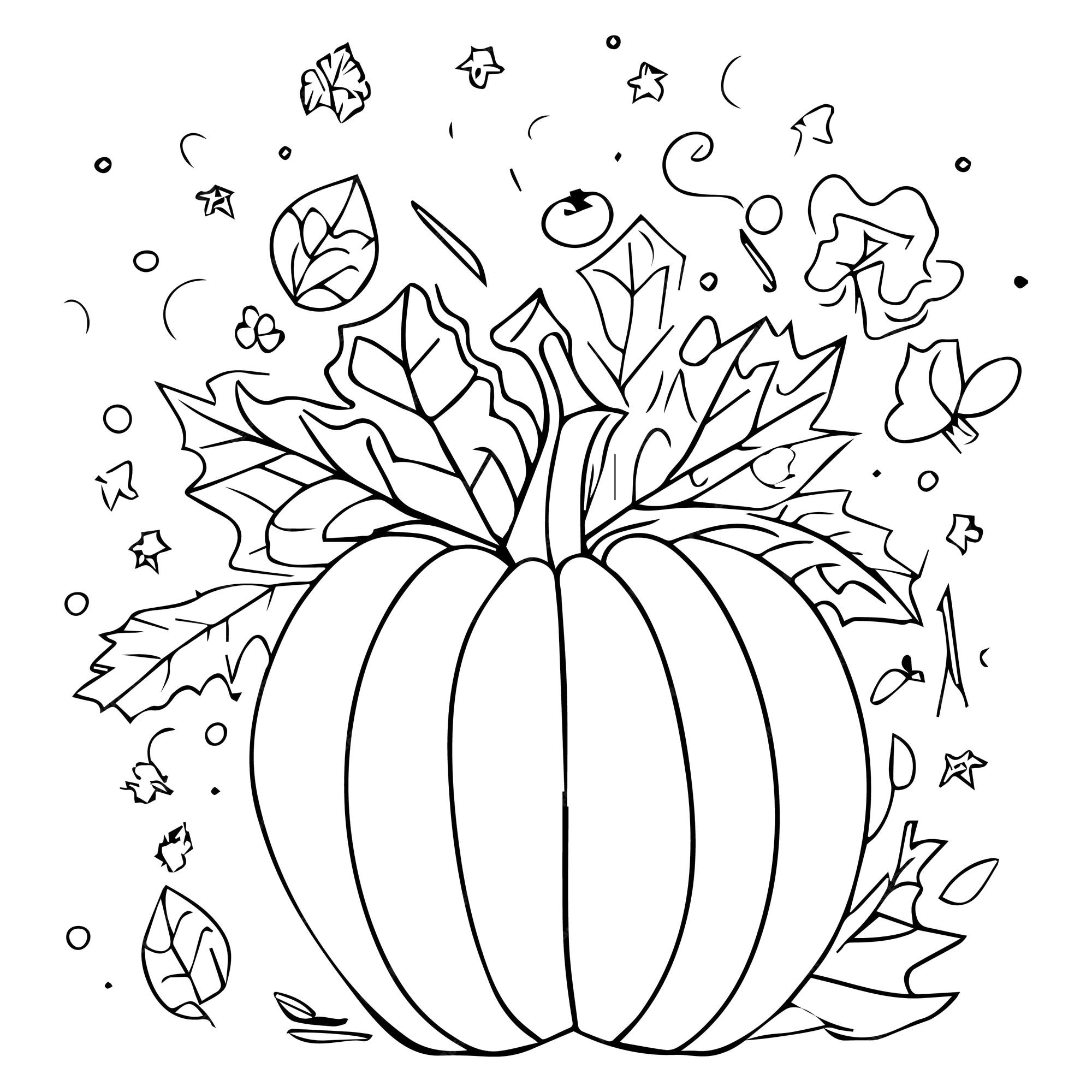 Premium vector pumpkin coloring pages halloween pumpkin coloring pages disney fall coloring pages for kids