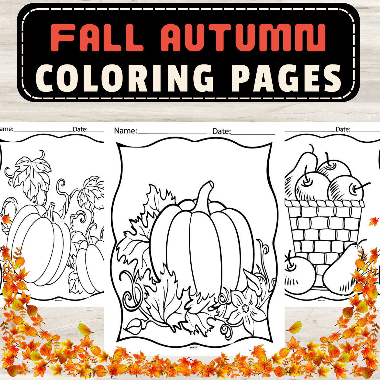 Fall autumn coloring pages cozy scenes to color