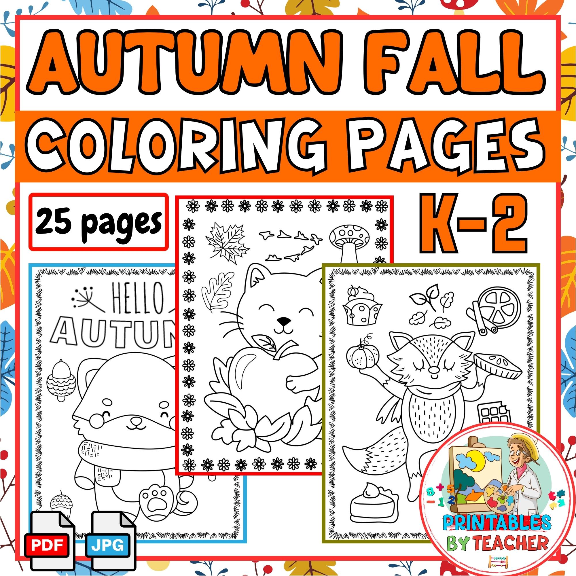 Autumn coloring sheets fall pumpkin coloring pages