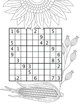 Fall sudoku dautomne by aquastephie tpt