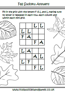 Fall sudoku