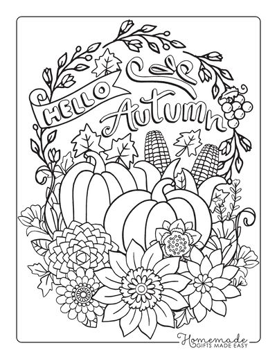 Free printable autumn fall coloring pages fall coloring pages fall coloring sheets free thanksgiving coloring pages