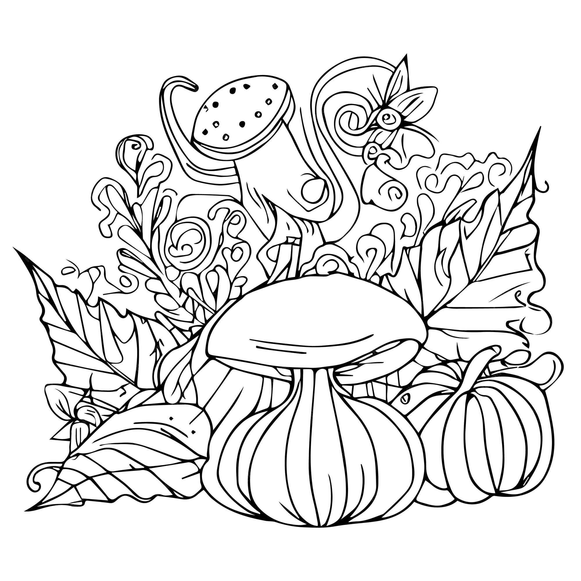 Premium vector museums with thanksgiving coloring pages kindergarten fall coloring pages and fall coloring pages