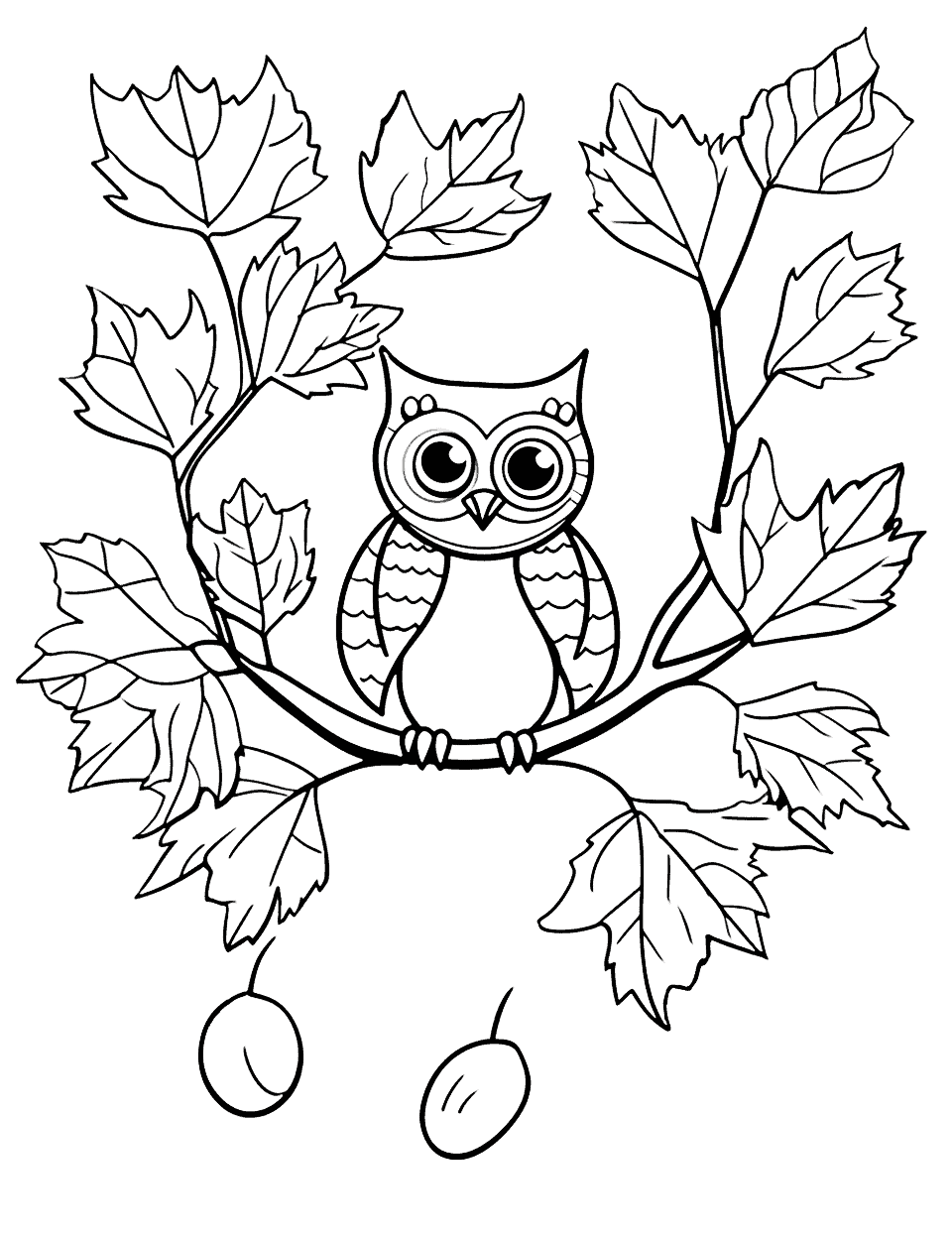 Fall coloring pages free printable sheets