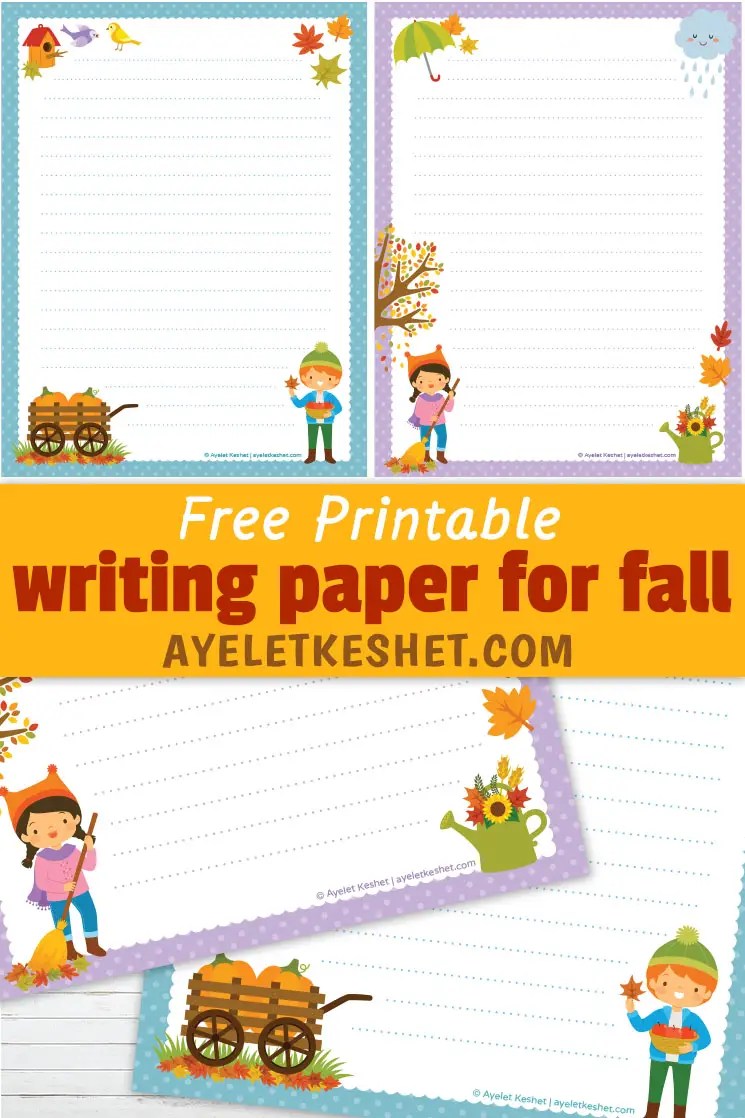 Free printable writing paper for fall