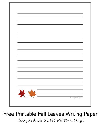 Free printable lined fall stationery paper writing paper printable stationery lined writing paper writing paper printable