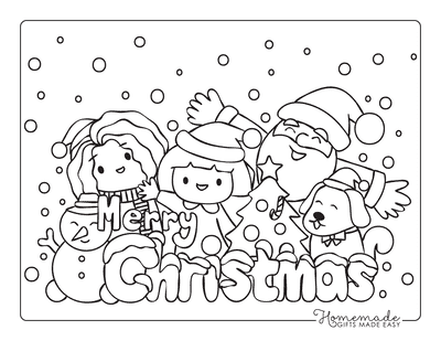 Free christmas coloring pages for kids adults