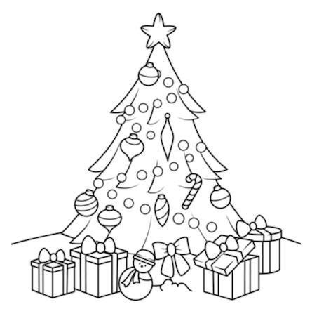 Christmas coloring pages for kids