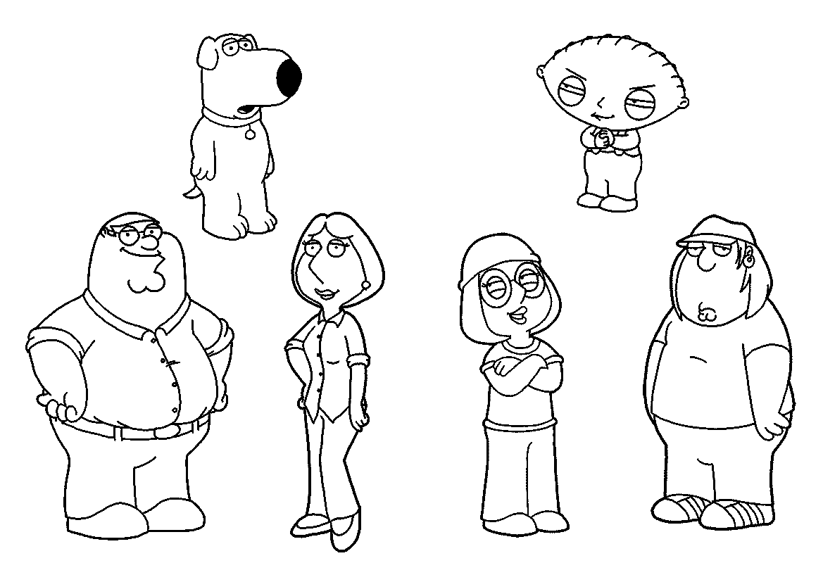 Free printable family guy coloring pages for kids