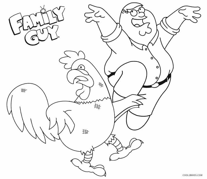 Printable family guy coloring pages for kids coolbkids cartoon coloring pages coloring pages coloring pages for kids