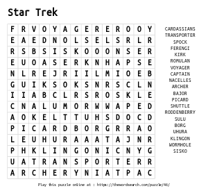 Family guy characters word search