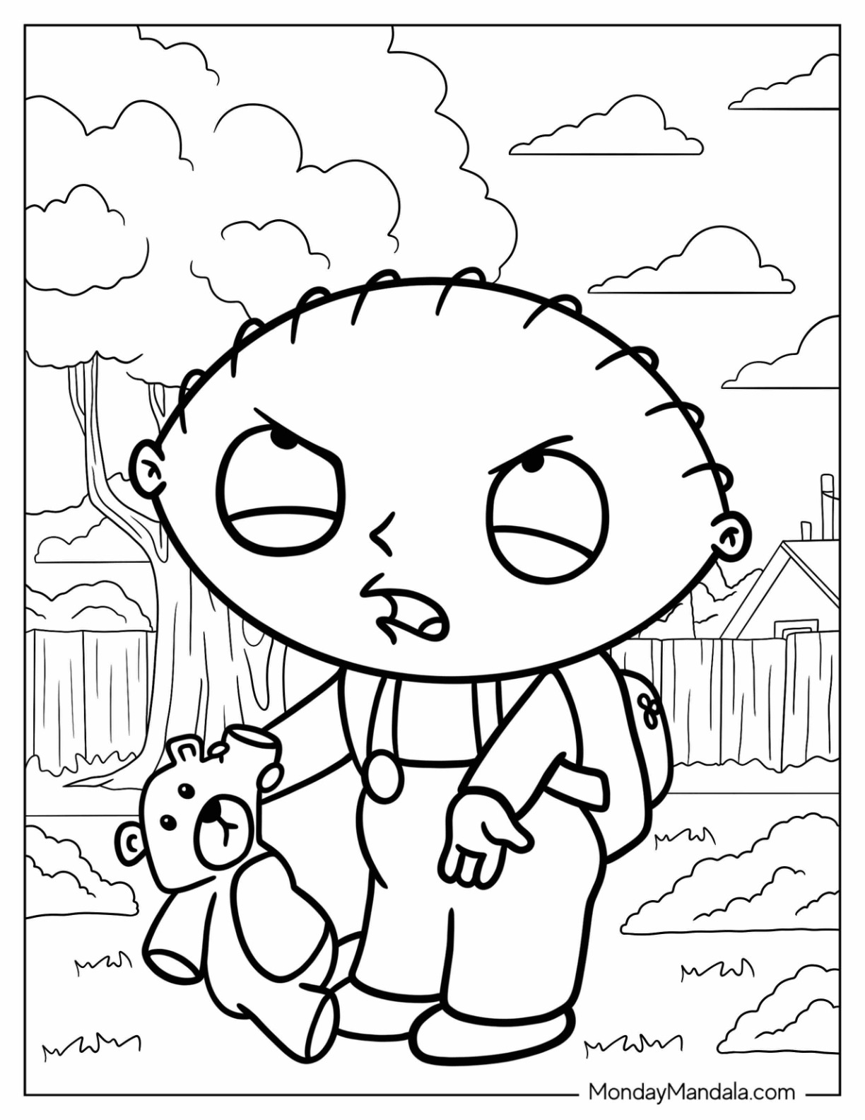 Family guy coloring pages free pdf printables