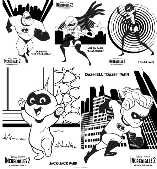 Check out incredibles coloring pages â redefining dad