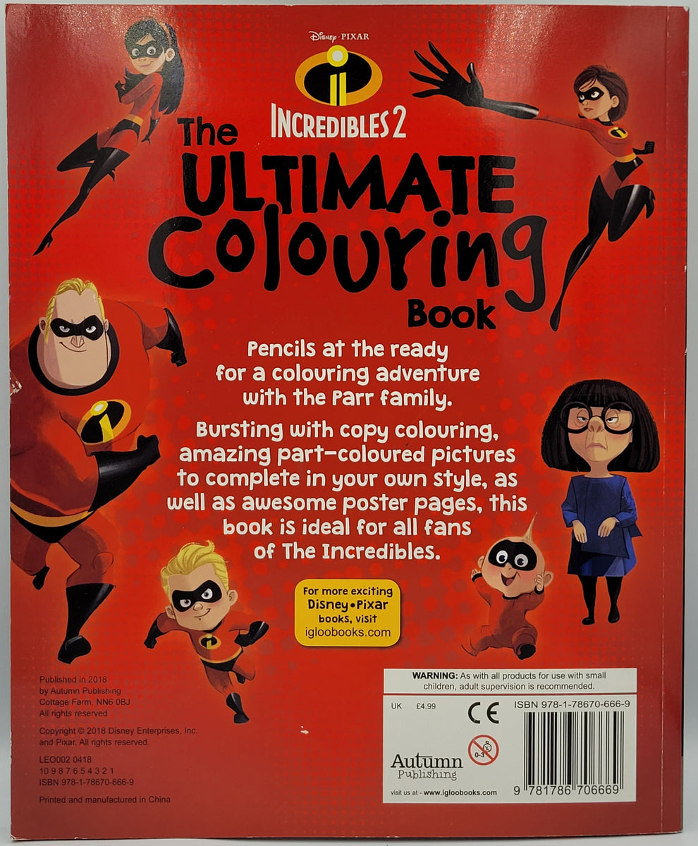 The incredibles ultimate louring book â pre