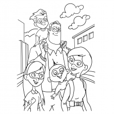 Top the incredibles coloring pages your toddler will love to do