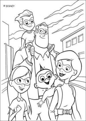 Incredibles coloring pages free printable pdf