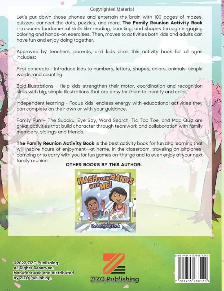 The family reunion activity book starlg cheek sherica books