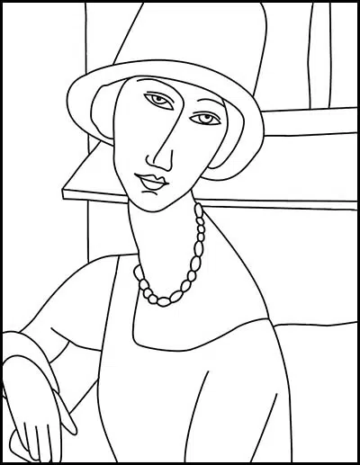 Fine art coloring pages