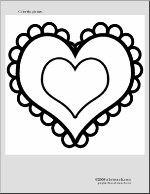 Coloring page valentines day