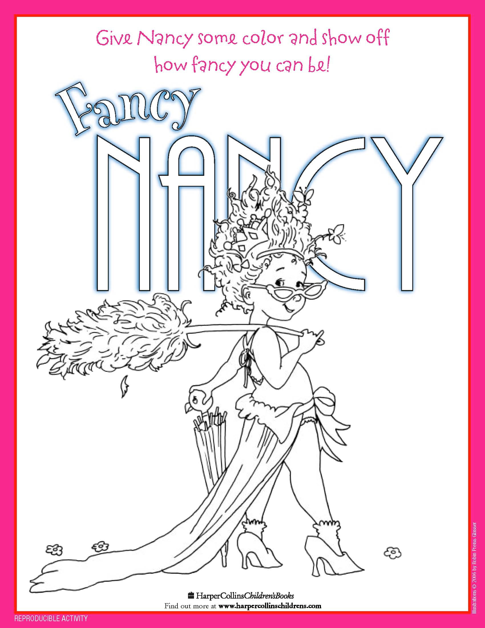 A colorful fancy nancy