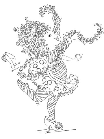 Fancy nancy coloring page free printable coloring pages