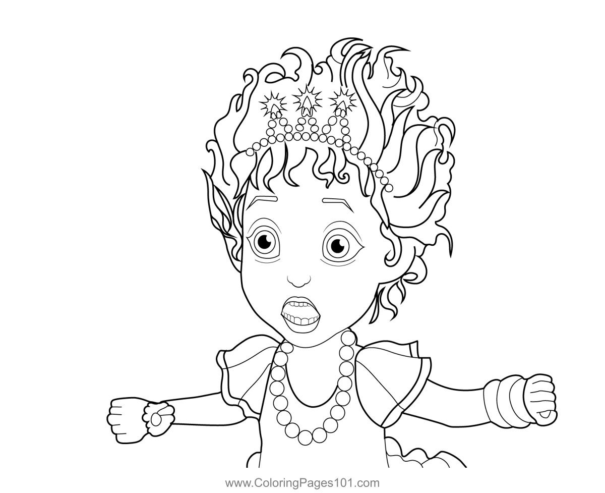 Scared nancy fancy nancy clancy coloring page for kids