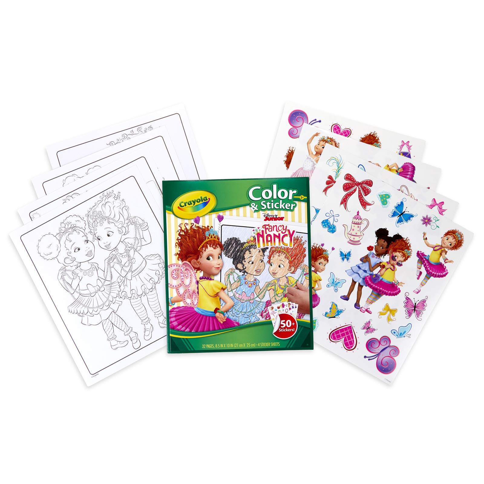 Crayola fancy nancy coloring pages sticker sheets gift for girls ages stickers